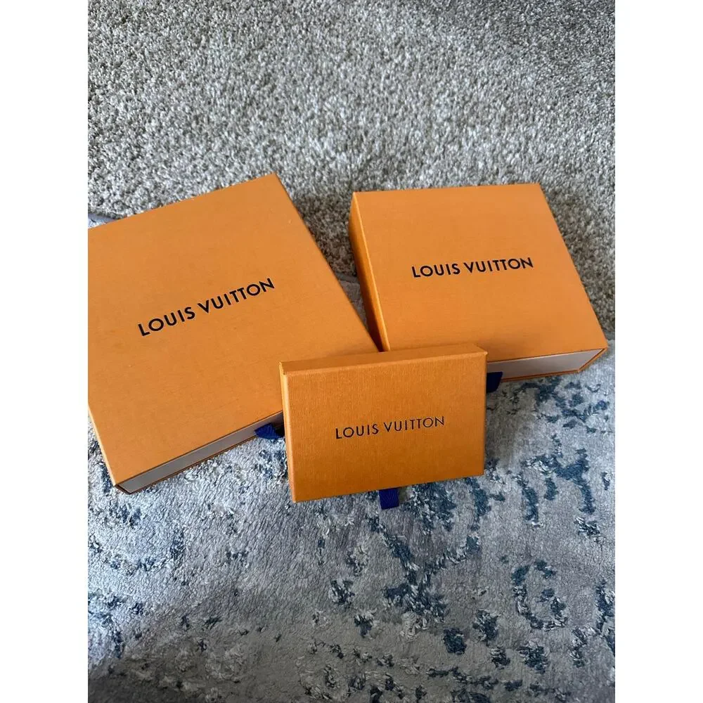 Three (3) AUTHENTIC LOUIS VUITTON Boxes / Storage Compartments with Dust Bags